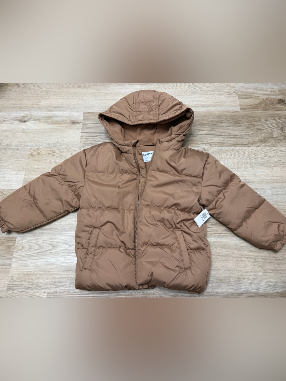 Old Navy Kids' Hooded Puffer Jacket - Brown
